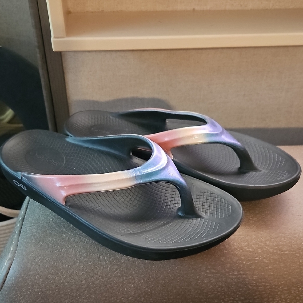 WOMEN'S OOFOS OOLALA LUXE SANDAL | HORIZON SIZE 7/38
